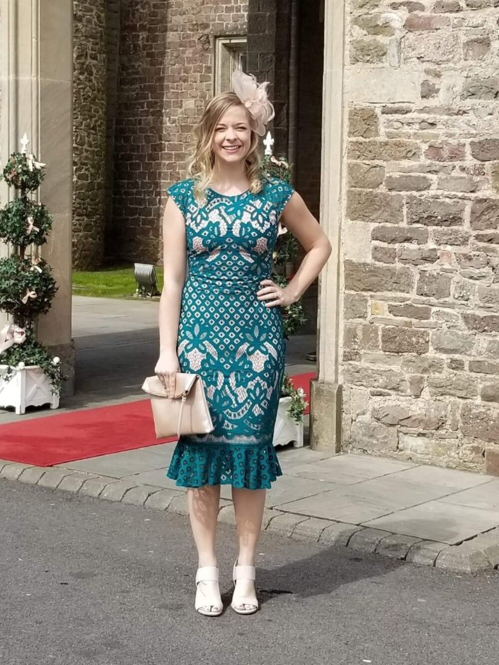 Next UK Emerald Lace Dress | Size 4